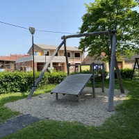 Seilbahn mit Podest aus Holz für die Kinder kaufen