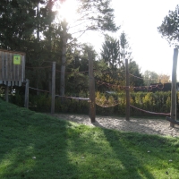 Kletterdschungel Sonderbau von FREISPIEL auf dem Spielplatz