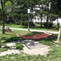 Hängematte Single mit Seilgeflecht für Spielplatz sehr robust