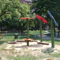 Schattenblumen für den Kinderspielplatz