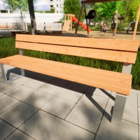 Sitzbank mit Lehne für Kinder im Park kaufen